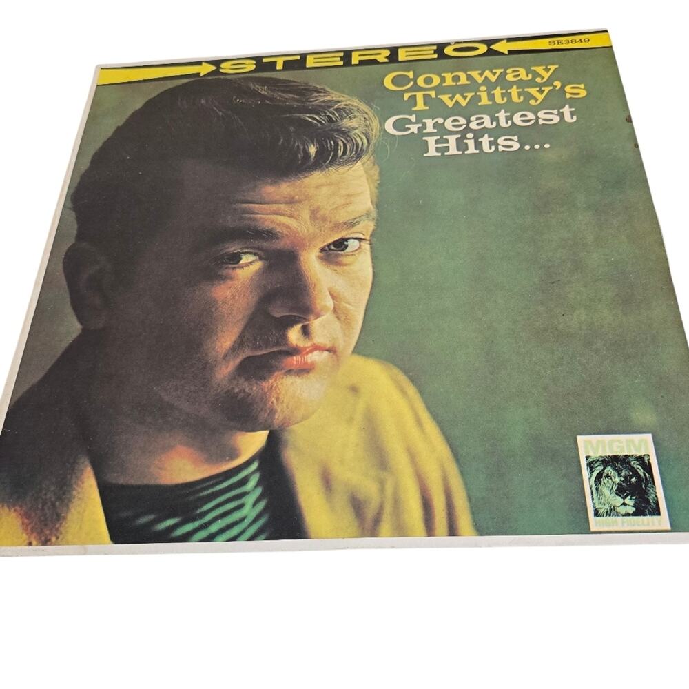 Conway Twitty Greatest Hits Stero MGM Vinyl Record 33 RPM "Its Only Make Believe